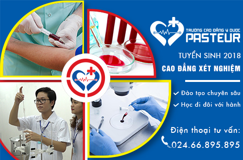 Đào tạo Cao đẳng Xét nghiệm học đi đôi với hành