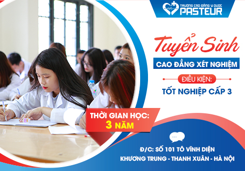 Trường Cao đẳng Y Dược Pasteur thông bao tuyển sinh Cao đẳng Xét nghiệm năm 2018
