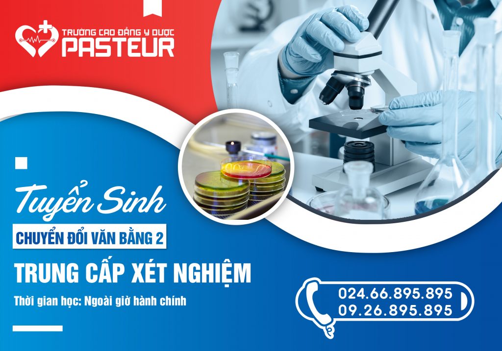 Thời gian đào tạo chuyển đổi Văn bằng 2 Trung cấp Kỹ thuật xét nghiệm năm 2018