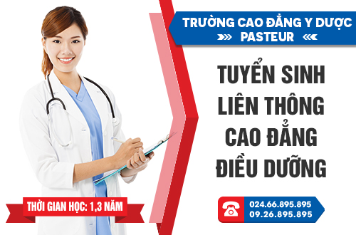 Trường Cao đẳng Y Dược Pasteur thông báo tuyển sinh Liên thông Cao đẳng Điều dưỡng